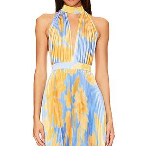 L'IDEE Chateau Gown in Jardin Blue